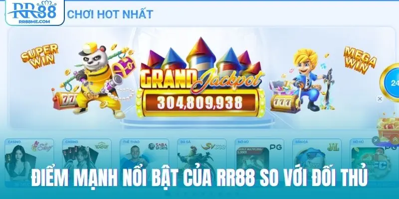 Điểm mạnh nổi bật của RR88 so với đối thủ